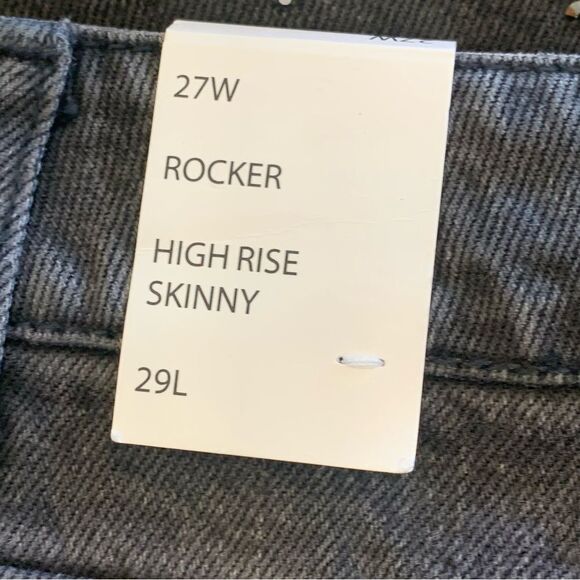 Velvet Heart Denim Rocker High Rise Skinny Jeans Black Bling Size 27W - Picture 5 of 12